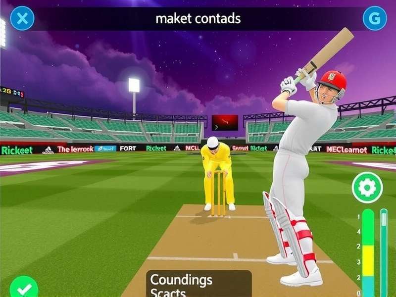 VR Cricket All Stars - Player Batting in VR VR Cricket All Stars Batting Gameplay